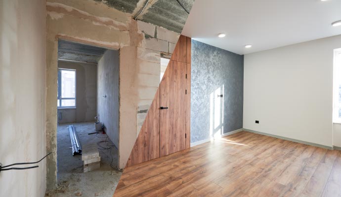 Before and after of reconstruction services